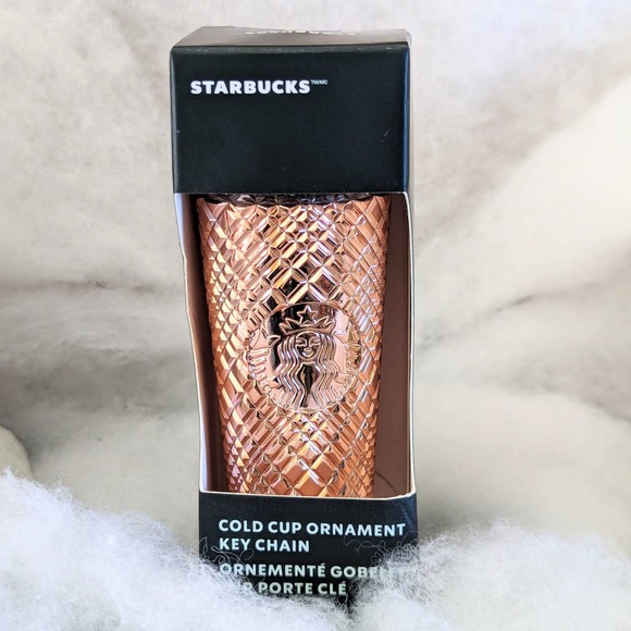 Starbucks Other - Starbucks 2023 Rose Gold Cold Cup Ornament Keychain